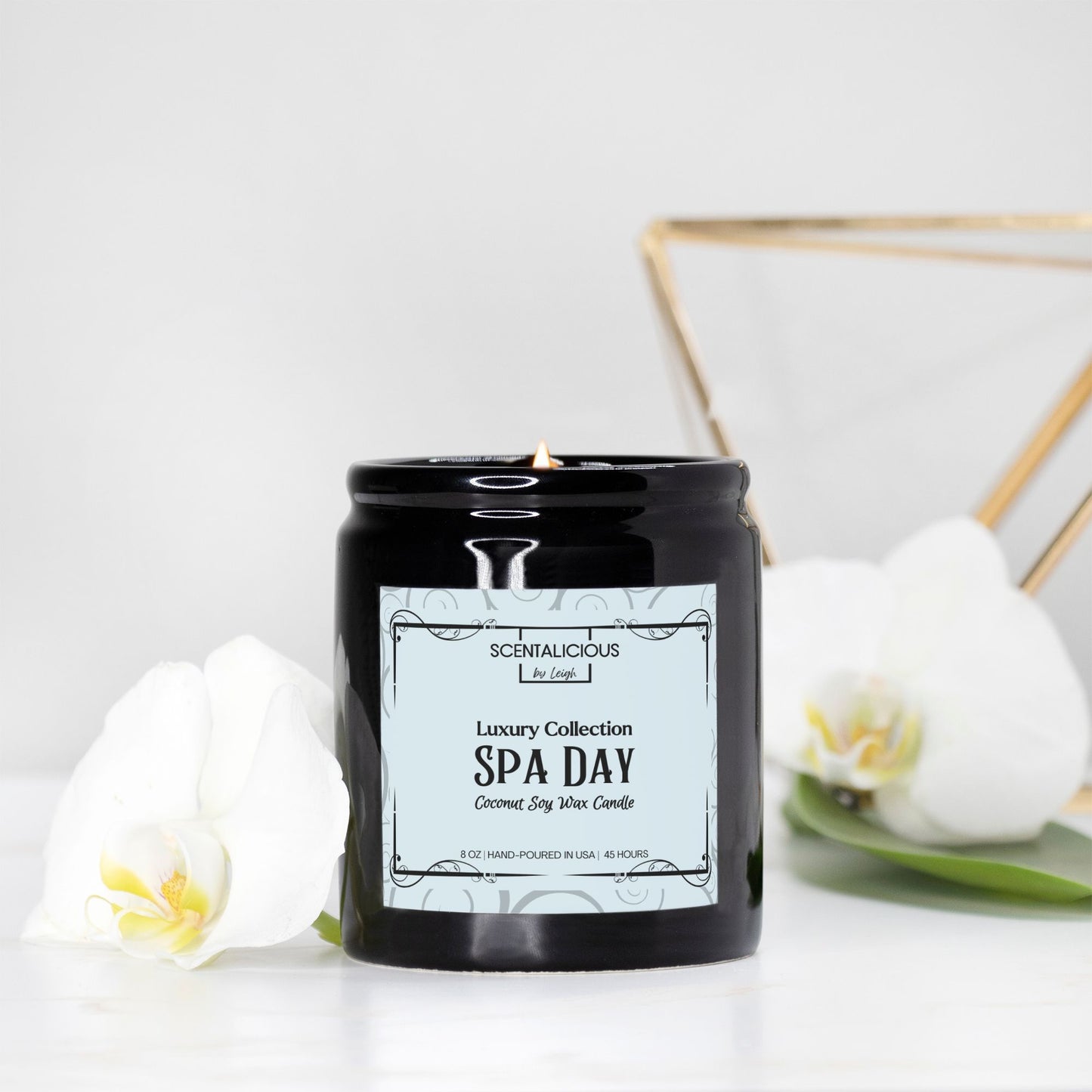 Luxury Collection: Candle Ceramic - Black (8oz)